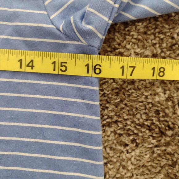 Gymboree 10-12, Blue Striped Sweatshirt Dress. Gently worn Condition - Picture 5 of 8